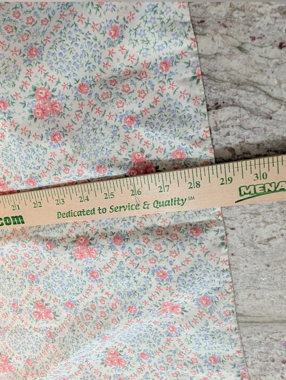 Vintage J.P. Stevens Floral Full / Queen Flat Sheet & 2 Pillowcases Shabby Chic